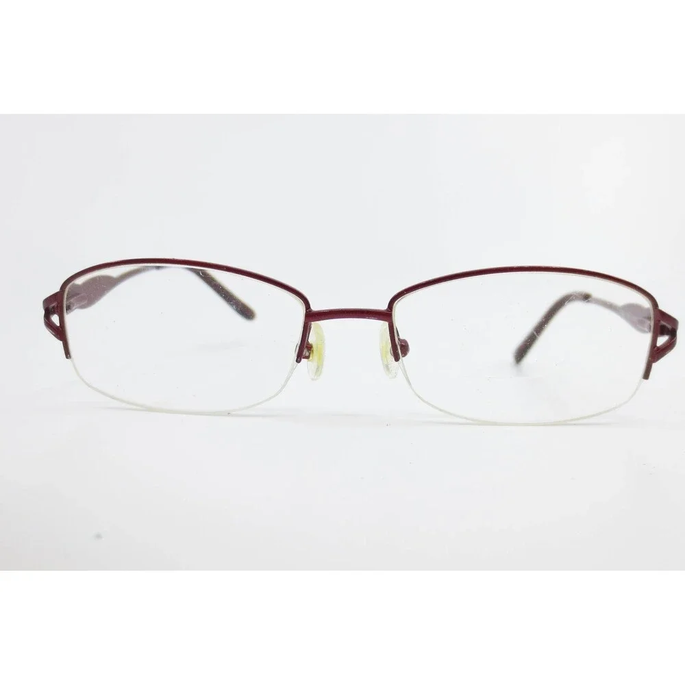 Catherine Deneuve CD-296 SBU Burgundy Semi-Rimless Eyeglasses Frames 51-17-135